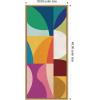 image:imageKate and Laurel Framed Canvas Wall Art Print Abstract 01 Panel 1 by Rachel Lee 18 x 40 Sylvie Natural Frame Modern Contemporary Abstract Art for Wall DecorSylvie Natural