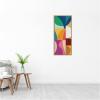 image:imageKate and Laurel Framed Canvas Wall Art Print Abstract 01 Panel 1 by Rachel Lee 18 x 40 Sylvie Natural Frame Modern Contemporary Abstract Art for Wall DecorSylvie Natural