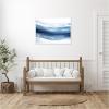 image:imageKate and Laurel Framed Canvas Wall Art Print Abstract Linear Blues by The Creative Bunch Studio 38 x 28 Sylvie White Frame Modern Contemporary Abstract Art for Wall Decor