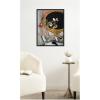 image:imageKate and Laurel Framed Canvas Wall Art Print Anemones au miroir noir 1919 Henti Matisse by Nostalgia Prints 18 x 24 Sylvie Beaded Black Frame Traditional Still Life Art for Wall Decor