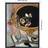 image:imageKate and Laurel Framed Canvas Wall Art Print Anemones au miroir noir 1919 Henti Matisse by Nostalgia Prints 18 x 24 Sylvie Beaded Black Frame Traditional Still Life Art for Wall Decor