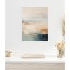 image:imageKate and Laurel Framed Canvas Wall Art Print Blue Beach Ocean Coastal Abstract 3 by The Creative Bunch Studio 18 x 24 Sylvie White Frame Coastal Abstract Art for Wall Decor