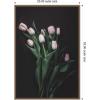 image:imageKate and Laurel Framed Canvas Wall Art Print Blush Tulips by Emiko and Mark Franzen F2 Images 23 x 33 Sylvie Beaded Dark Gold Frame Modern Contemporary Flower Art for Wall Decor