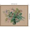 image:imageKate and Laurel Framed Canvas Wall Art Print Bouquet a la Fleur Jaune by Raoul Dufy by Nostalgia Prints 24 x 18 Sylvie Dark Gold Frame Bohemian Boho Flower Art for Wall Decor
