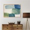 image:imageKate and Laurel Framed Canvas Wall Art Print Coastal Calm II by Amy Lighthall 42 x 32 Sylvie Natural Frame Modern Contemporary Abstract Art for Wall Decor