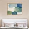 image:imageKate and Laurel Framed Canvas Wall Art Print Coastal Calm II by Amy Lighthall 42 x 32 Sylvie Natural Frame Modern Contemporary Abstract Art for Wall Decor