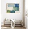 image:imageKate and Laurel Framed Canvas Wall Art Print Coastal Calm II by Amy Lighthall 42 x 32 Sylvie Natural Frame Modern Contemporary Abstract Art for Wall Decor
