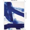 image:imageKate and Laurel Framed Canvas Wall Art Print Cobalt Mark No 1 by Amy Lighthall 28 x 38 Sylvie White Frame Modern Contemporary Abstract Art for Wall Decor
