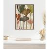 image:imageKate and Laurel Framed Canvas Wall Art Print Earthen Botanicals l by Nikita Jariwala 18 x 24 Sylvie Walnut Frame Modern Contemporary Abstract Art for Wall Decor