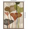 image:imageKate and Laurel Framed Canvas Wall Art Print Earthen Botanicals ll by Nikita Jariwala 18 x 24 Sylvie Walnut Frame Modern Contemporary Abstract Art for Wall Decor