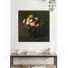 image:imageKate and Laurel Framed Canvas Wall Art Print Fleurs 1861 Henri Fantin Latour by Nostalgia Prints 30 x 30 Sylvie Beaded Black Frame Traditional Still Life Art for Wall Decor