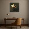 image:imageKate and Laurel Framed Canvas Wall Art Print Fleurs 1861 Henri Fantin Latour by Nostalgia Prints 30 x 30 Sylvie Beaded Black Frame Traditional Still Life Art for Wall Decor
