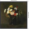 image:imageKate and Laurel Framed Canvas Wall Art Print Fleurs 1861 Henri Fantin Latour by Nostalgia Prints 30 x 30 Sylvie Beaded Black Frame Traditional Still Life Art for Wall Decor