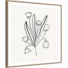 image:imageKate and Laurel Framed Canvas Wall Art Print Floral Bouquet by Gabrielly Guedes 22 x 22 Sylvie Beaded Rustic Natural Frame Modern Contemporary Flower Art for Wall DecorSylvie Beaded Rustic Natural