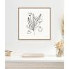 image:imageKate and Laurel Framed Canvas Wall Art Print Floral Bouquet by Gabrielly Guedes 22 x 22 Sylvie Beaded Rustic Natural Frame Modern Contemporary Flower Art for Wall DecorSylvie Beaded Rustic Natural