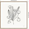 image:imageKate and Laurel Framed Canvas Wall Art Print Floral Bouquet by Gabrielly Guedes 22 x 22 Sylvie Beaded Rustic Natural Frame Modern Contemporary Flower Art for Wall DecorSylvie Beaded Rustic Natural