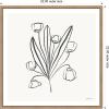 image:imageKate and Laurel Framed Canvas Wall Art Print Floral Bouquet by Gabrielly Guedes 22 x 22 Sylvie Beaded Rustic Natural Frame Modern Contemporary Flower Art for Wall DecorSylvie Beaded Rustic Natural