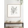 image:imageKate and Laurel Framed Canvas Wall Art Print Floral Bouquet by Gabrielly Guedes 22 x 22 Sylvie Beaded Rustic Natural Frame Modern Contemporary Flower Art for Wall DecorSylvie Beaded Rustic Natural