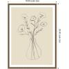 image:imageKate and Laurel Framed Canvas Wall Art Print Floral Vase by Gabrielly Guedes 18 x 24 Sylvie Dark Gray Frame Modern Contemporary Flower Art for Wall DecorSylvie Beaded Dark Gold