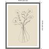 image:imageKate and Laurel Framed Canvas Wall Art Print Floral Vase by Gabrielly Guedes 18 x 24 Sylvie Dark Gray Frame Modern Contemporary Flower Art for Wall DecorDark Gray