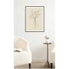image:imageKate and Laurel Framed Canvas Wall Art Print Floral Vase by Gabrielly Guedes 18 x 24 Sylvie Dark Gray Frame Modern Contemporary Flower Art for Wall DecorSylvie Beaded Dark Gold