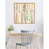 image:imageKate and Laurel Framed Canvas Wall Art Print Geometric Abstract 3 30x30 FC by Felicia Dadak 30 x 30 Sylvie Natural Frame Modern Contemporary Abstract Art for Wall Decor