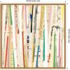 image:imageKate and Laurel Framed Canvas Wall Art Print Geometric Abstract 3 30x30 FC by Felicia Dadak 30 x 30 Sylvie Natural Frame Modern Contemporary Abstract Art for Wall Decor