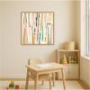 image:imageKate and Laurel Framed Canvas Wall Art Print Geometric Abstract 3 30x30 FC by Felicia Dadak 30 x 30 Sylvie Natural Frame Modern Contemporary Abstract Art for Wall Decor
