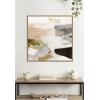 image:imageKate and Laurel Framed Canvas Wall Art Print Golden Terrain by Amy Lighthall 30 x 30 Sylvie Dark Gold Frame Modern Contemporary Abstract Art for Wall Decor