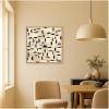 image:imageKate and Laurel Framed Canvas Wall Art Print Half Moon Bay 30x30 FC by Felicia Dadak 30 x 30 Sylvie Natural Frame Modern Contemporary Abstract Art for Wall Decor
