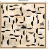 image:imageKate and Laurel Framed Canvas Wall Art Print Half Moon Bay 30x30 FC by Felicia Dadak 30 x 30 Sylvie Natural Frame Modern Contemporary Abstract Art for Wall Decor