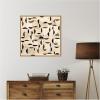 image:imageKate and Laurel Framed Canvas Wall Art Print Half Moon Bay 30x30 FC by Felicia Dadak 30 x 30 Sylvie Natural Frame Modern Contemporary Abstract Art for Wall Decor