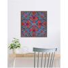 image:imageKate and Laurel Framed Canvas Wall Art Print Kaleidoscope Poppies by Lucia Gianello 22 x 22 Sylvie Beaded Dark Gold Frame Global Abstract Art for Wall Decor