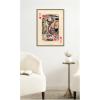 image:imageKate and Laurel Framed Canvas Wall Art Print King for Now 18x24 FC by Felicia Dadak 18 x 24 Sylvie Dark Gold Frame Modern Contemporary Abstract Art for Wall Decor