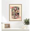 image:imageKate and Laurel Framed Canvas Wall Art Print King for Now 18x24 FC by Felicia Dadak 18 x 24 Sylvie Dark Gold Frame Modern Contemporary Abstract Art for Wall Decor