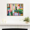 image:imageKate and Laurel Framed Canvas Wall Art Print Maximalist 28x28 FC by Felicia Dadak 24 x 18 Sylvie Dark Gold Frame Modern Contemporary Abstract Art for Wall Decor