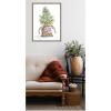 image:imageKate and Laurel Framed Canvas Wall Art Print Merry Seedling In Burlap by Patricia Shaw 18 x 24 Sylvie Walnut Frame Whimsical Holiday Art for Wall Decor