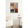 image:imageKate and Laurel Framed Canvas Wall Art Print Modern Bohemian Pattern 2 by The Creative Bunch Studio 18 x 24 Sylvie Natural Frame Bohemian Boho Abstract Art for Wall Decor