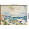 image:imageKate and Laurel Framed Canvas Wall Art Print Morgen Bel Maloja no date Giovanni Giacometti by Nostalgia Prints 38 x 28 Sylvie Natural Frame Modern Contemporary Landscape Art for Wall Decor