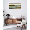 image:imageKate and Laurel Framed Canvas Wall Art Print Natures Charm l Panel by Nikita Jariwala 40 x 18 Sylvie Walnut Frame Casual Transitional Abstract Art for Wall Decor