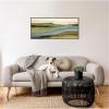 image:imageKate and Laurel Framed Canvas Wall Art Print Natures Charm l Panel by Nikita Jariwala 40 x 18 Sylvie Walnut Frame Casual Transitional Abstract Art for Wall Decor