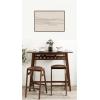 image:imageKate and Laurel Framed Canvas Wall Art Print Neutral Tones by Gabrielly Guedes 33 x 23 Sylvie Walnut Frame Modern Contemporary Abstract Art for Wall Decor