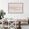image:imageKate and Laurel Framed Canvas Wall Art Print Neutral Tones by Gabrielly Guedes 33 x 23 Sylvie Walnut Frame Modern Contemporary Abstract Art for Wall Decor