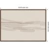 image:imageKate and Laurel Framed Canvas Wall Art Print Neutral Tones by Gabrielly Guedes 33 x 23 Sylvie Walnut Frame Modern Contemporary Abstract Art for Wall Decor