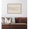 image:imageKate and Laurel Framed Canvas Wall Art Print Neutral Tones by Gabrielly Guedes 33 x 23 Sylvie Walnut Frame Modern Contemporary Abstract Art for Wall Decor