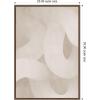 image:imageKate and Laurel Framed Canvas Wall Art Print Organic Movement by Gabrielly Guedes 23 x 33 Sylvie Walnut Frame Modern Contemporary Abstract Art for Wall Decor