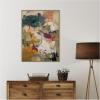 image:imageKate and Laurel Framed Canvas Wall Art Print Painted Storm No 1 by Amy Lighthall 28 x 38 Sylvie Dark Gold Frame Modern Contemporary Abstract Art for Wall Decor