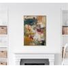 image:imageKate and Laurel Framed Canvas Wall Art Print Painted Storm No 1 by Amy Lighthall 28 x 38 Sylvie Dark Gold Frame Modern Contemporary Abstract Art for Wall Decor