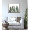 image:imageKate and Laurel Framed Canvas Wall Art Print Pines And Evergreens by Patricia Shaw 24 x 18 Sylvie Walnut Frame Rustic Farmhouse Landscape Art for Wall Decor