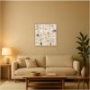 image:imageKate and Laurel Framed Canvas Wall Art Print Revolved Half Moon 30x30 FC by Felicia Dadak 30 x 30 Sylvie Natural Frame Modern Contemporary Abstract Art for Wall Decor